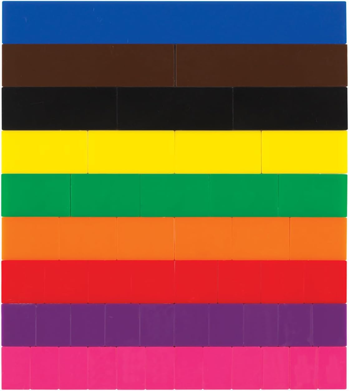 Fraction Tiles Without Tray: Blank Set of 51