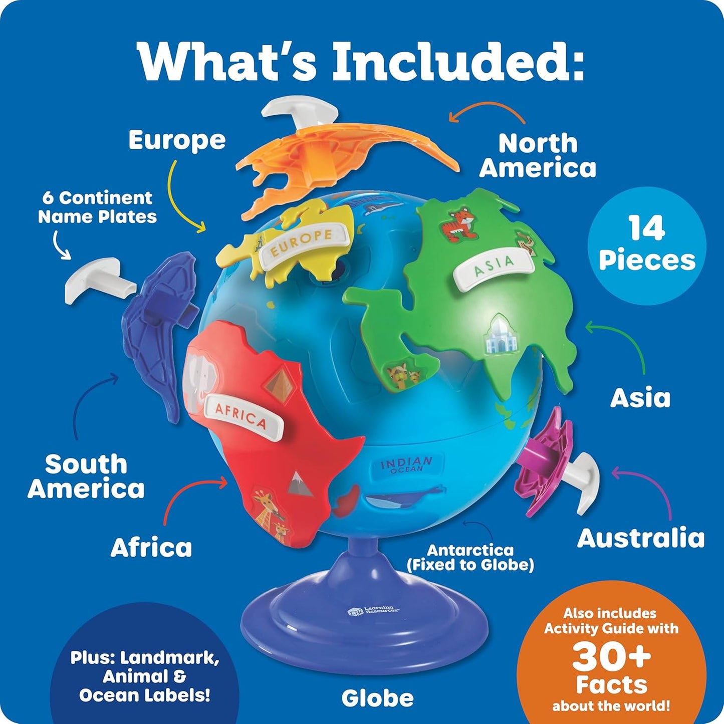 Puzzle Globe - Earth Montessori Toys, Preschool Classroom Must Haves, STEM World Puzzles, Educational Geography Games, Fine Motor Skills, Gifts for Boys and Girls