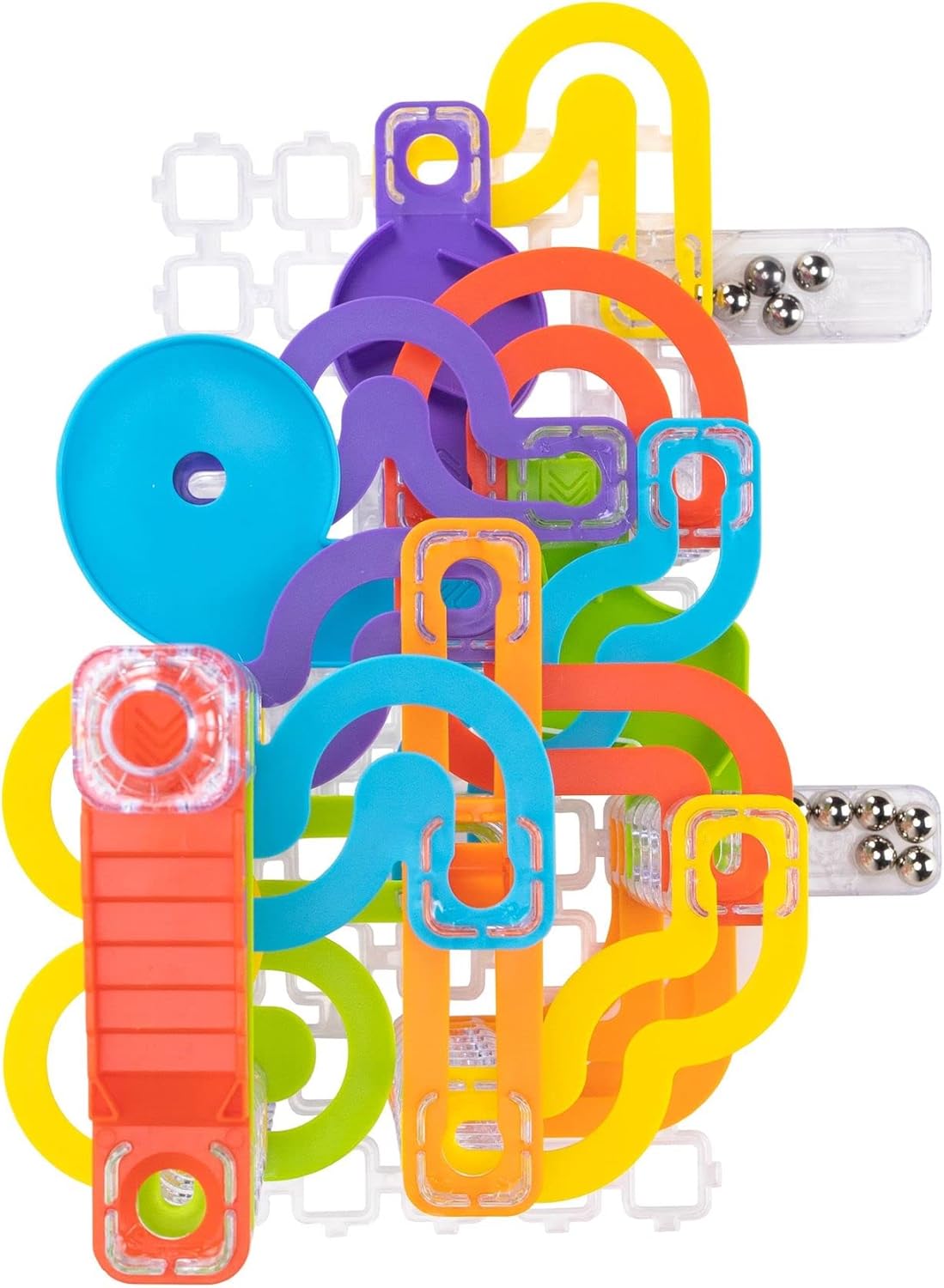 Trestle Tracks Deluxe Marble Run Set, 124-Piece Modular Marble Track, Toys for Kids, Marble Set, Girl and Boy Toys, Fun Toys for Ages 8-13+