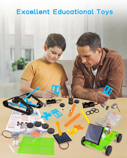 6-in-1 STEM Kit for Kids Ages 6-12, STEM Toys for Boys Ages 8-12, Robot Building Kit & Car Crafts for Kids, Science Activities Robotics Kits for 6 7 8 9 10 12 Year Old Boys Girl Birthday Gifts