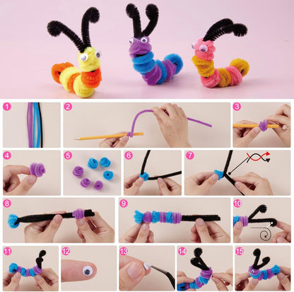 Pop Beads and Pipe Cleaners for Crafts, Arts and Crafts for Kids Ages 4-12