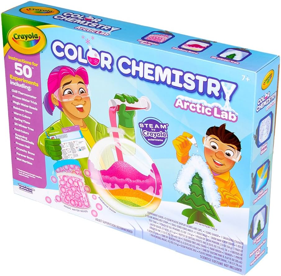 Arctic Color Chemistry Set for Kids, Steam/Stem Activities, Educational Toy, Ages 7, 8, 9, 10