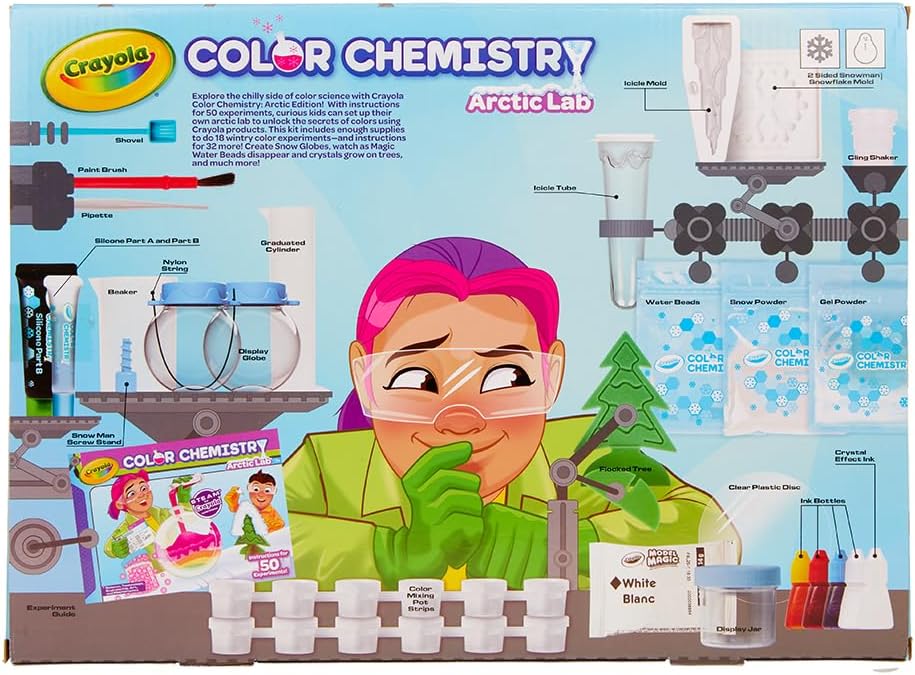 Arctic Color Chemistry Set for Kids, Steam/Stem Activities, Educational Toy, Ages 7, 8, 9, 10