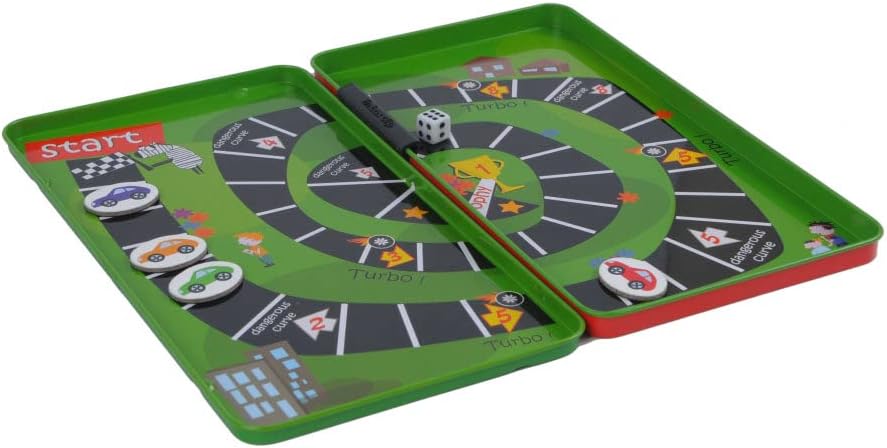 The Magnetic Travel Car Race Game - Airplane Games & Quiet Games. Game Box for Kids & Adults. Fun Game Where You Get to Race Each Other Around A Track