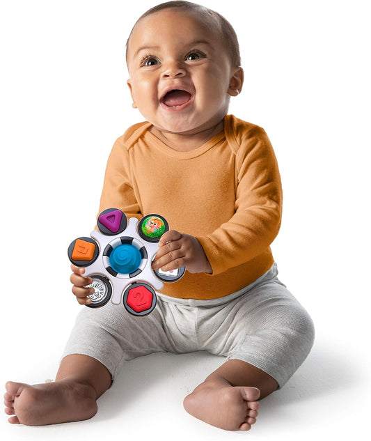 Octopus 3-in-1 Bubble Pop Dimple Fidget Toy and BPA Free Teether, Age 6 Months+