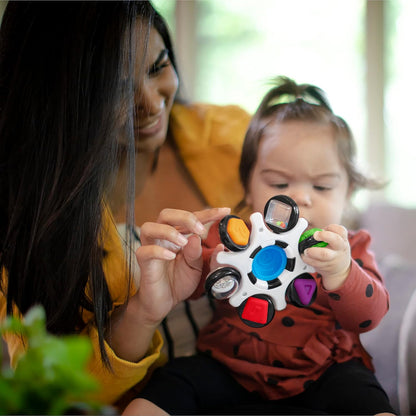 Octopus 3-in-1 Bubble Pop Dimple Fidget Toy and BPA Free Teether, Age 6 Months+