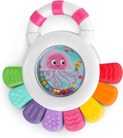 Octopus 3-in-1 Bubble Pop Dimple Fidget Toy and BPA Free Teether, Age 6 Months+