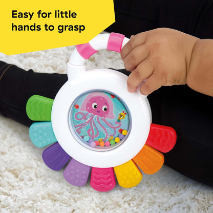 Octopus 3-in-1 Bubble Pop Dimple Fidget Toy and BPA Free Teether, Age 6 Months+