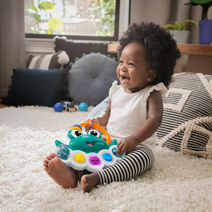 Octopus 3-in-1 Bubble Pop Dimple Fidget Toy and BPA Free Teether, Age 6 Months+