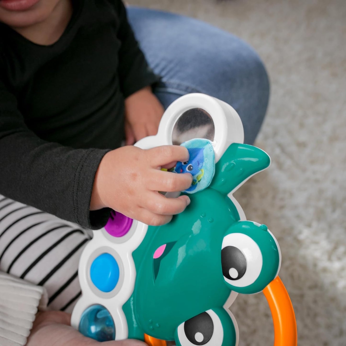 Octopus 3-in-1 Bubble Pop Dimple Fidget Toy and BPA Free Teether, Age 6 Months+