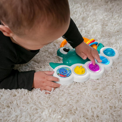 Octopus 3-in-1 Bubble Pop Dimple Fidget Toy and BPA Free Teether, Age 6 Months+