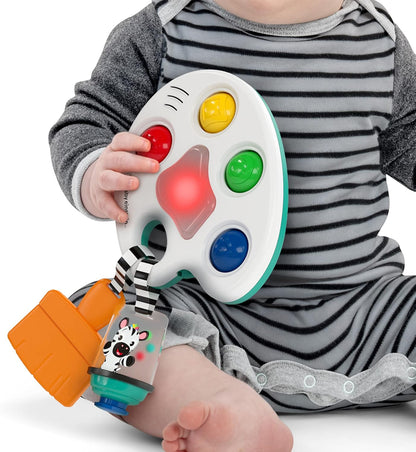 Octopus 3-in-1 Bubble Pop Dimple Fidget Toy and BPA Free Teether, Age 6 Months+