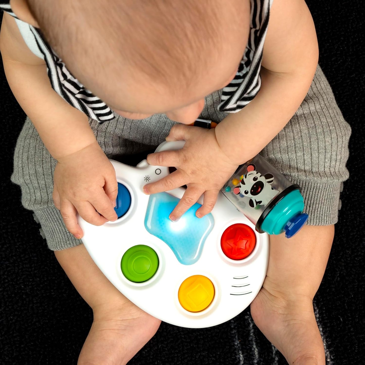 Octopus 3-in-1 Bubble Pop Dimple Fidget Toy and BPA Free Teether, Age 6 Months+