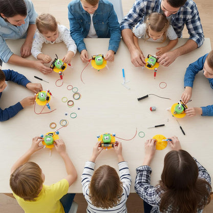 16 Pcs Doodling Robot Building Kits Stem Craft Kits for Kids 8-12, Stem Robotics Kit Toys Educational Robotics DIY Project for Classroom Activities Science Experiments and School Clubs
