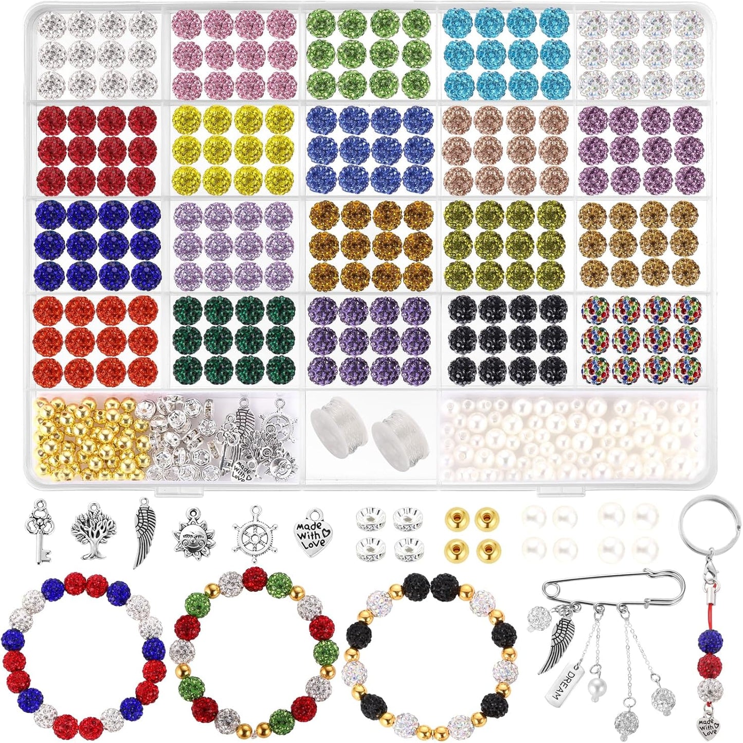 Pop Beads and Rhinestone Beads for Jewelry Making