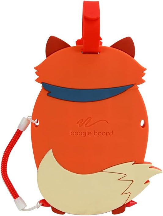 Sketch Pals Fox 4” LCD Writing Tablet for Kids – Reusable Mess-Free Drawing Pad with Tethered Stylus – Clip-On Travel Doodle Board Toy – Ages 3+