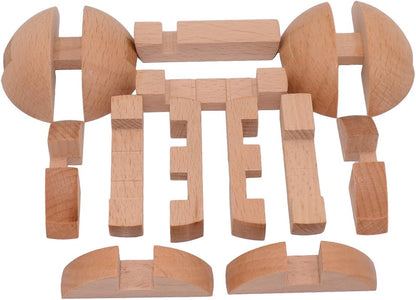 Wooden Puzzle Magic Ball Brain Teasers Toy Intelligence Game Sphere Puzzles for Adults/Kids