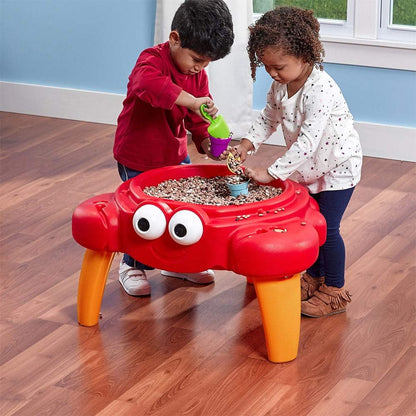 Crabbie Sand Table, Kids Sand Activity Sensory Table, 4 Piece Accessory Kit, Toddler Summer Outdoor Toys, Ages 1.5 - 6 Years Old