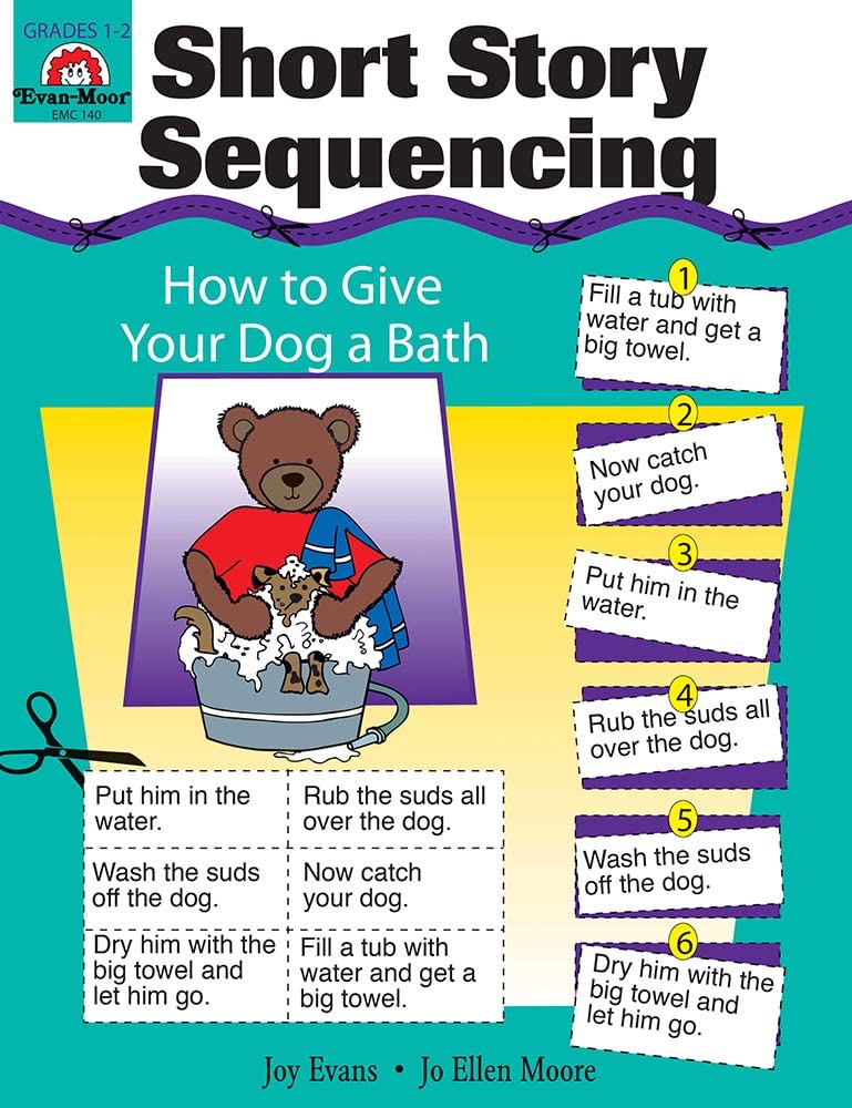 Evan-Moor Short Story Sequencing, Grades 1-2 - Teacher Reproducibles Print