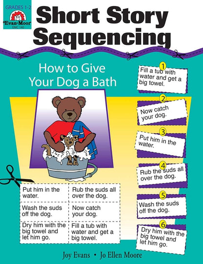 Evan-Moor Short Story Sequencing, Grades 1-2 - Teacher Reproducibles Print