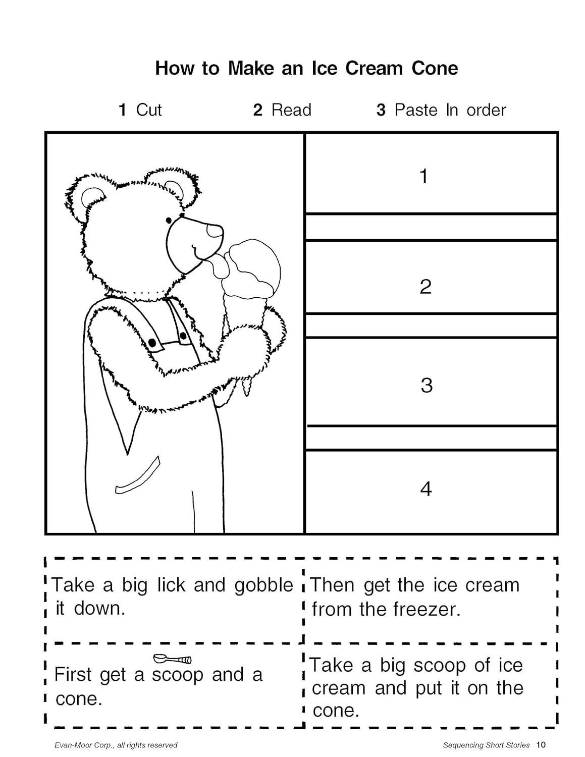 Evan-Moor Short Story Sequencing, Grades 1-2 - Teacher Reproducibles Print